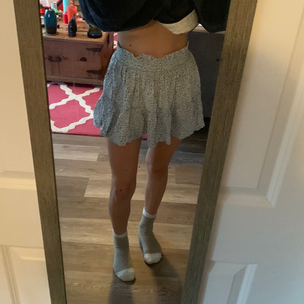 floral skirt